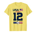 Usa Womens American Flag 12 Player Soccer T-Shirt - Trendy Graphic Unisex - T-Shirt, Sweatshirt, Hoodie
