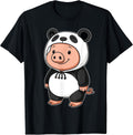 Kawaii Pig In Panda Costume for Girls kids Lover - Adult & Kids T-Shirts, Sweatshirts & Hoodies apparel design preview 1