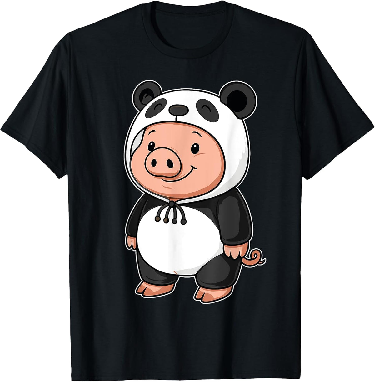 Kawaii Pig In Panda Costume for Girls kids Lover - Adult & Kids T-Shirts, Sweatshirts & Hoodies apparel design preview 1