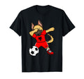 Dabbing German Shepherd Albania T-Shirt - Minimalist Print for Adults - T-Shirt, Sweatshirt, Hoodie