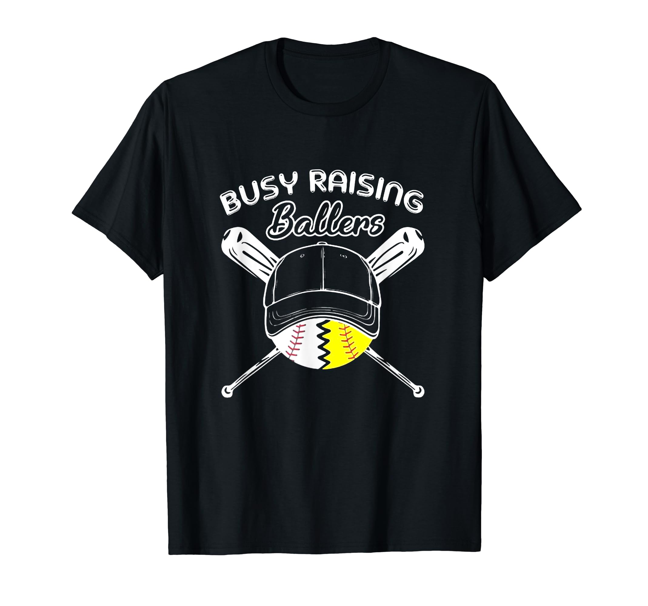Busy Raising Baller Baseball Lover T-Shirt - Graphic Print Men Women - T-Shirt, Sweatshirt, Hoodie