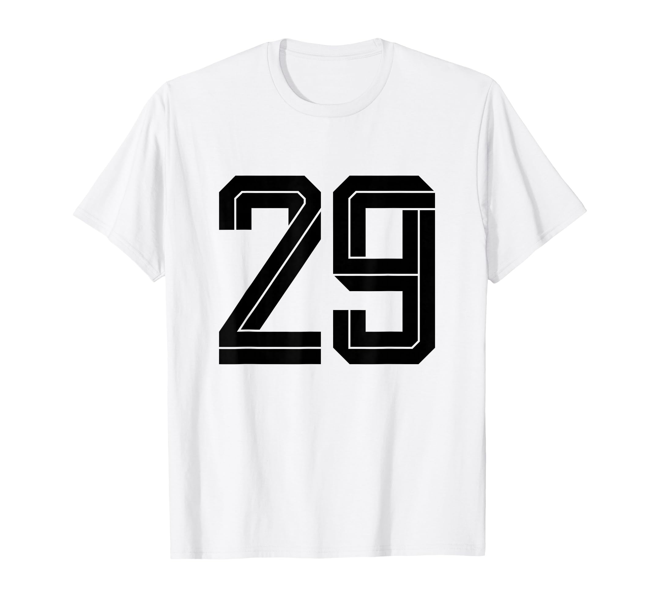 29 White Number 29 Sports Fan Soccer T-Shirt - Aesthetic Graphic for Adults - T-Shirt, Sweatshirt, Hoodie