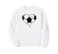 Soccer Love Soccer Heart Sweatshirt - Casual Everyday Wear for Adults - T-Shirt, Sweatshirt, Hoodie