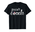 Womens Soccer Coach Bandana Ball T-Shirt - Minimalist Print for Adults - T-Shirt, Sweatshirt, Hoodie