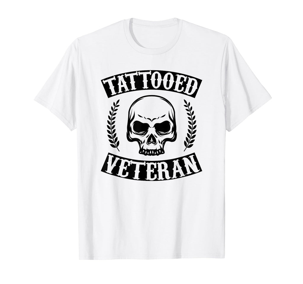 Tattooed Veteran Skull Artist Veterans T-Shirt - Trendy Graphic Men Women - T-Shirt, Sweatshirt, Hoodie