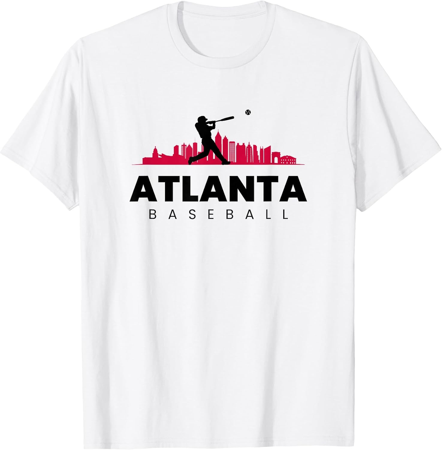 Atlanta Baseball Vintage Minimalist Retro Lover - Adult & Kids T-Shirts, Sweatshirts & Hoodies apparel design preview 1