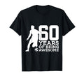 60 Years Being Awesome Soccer 60Th T-Shirt - Custom Art Print for Adults - T-Shirt, Sweatshirt, Hoodie