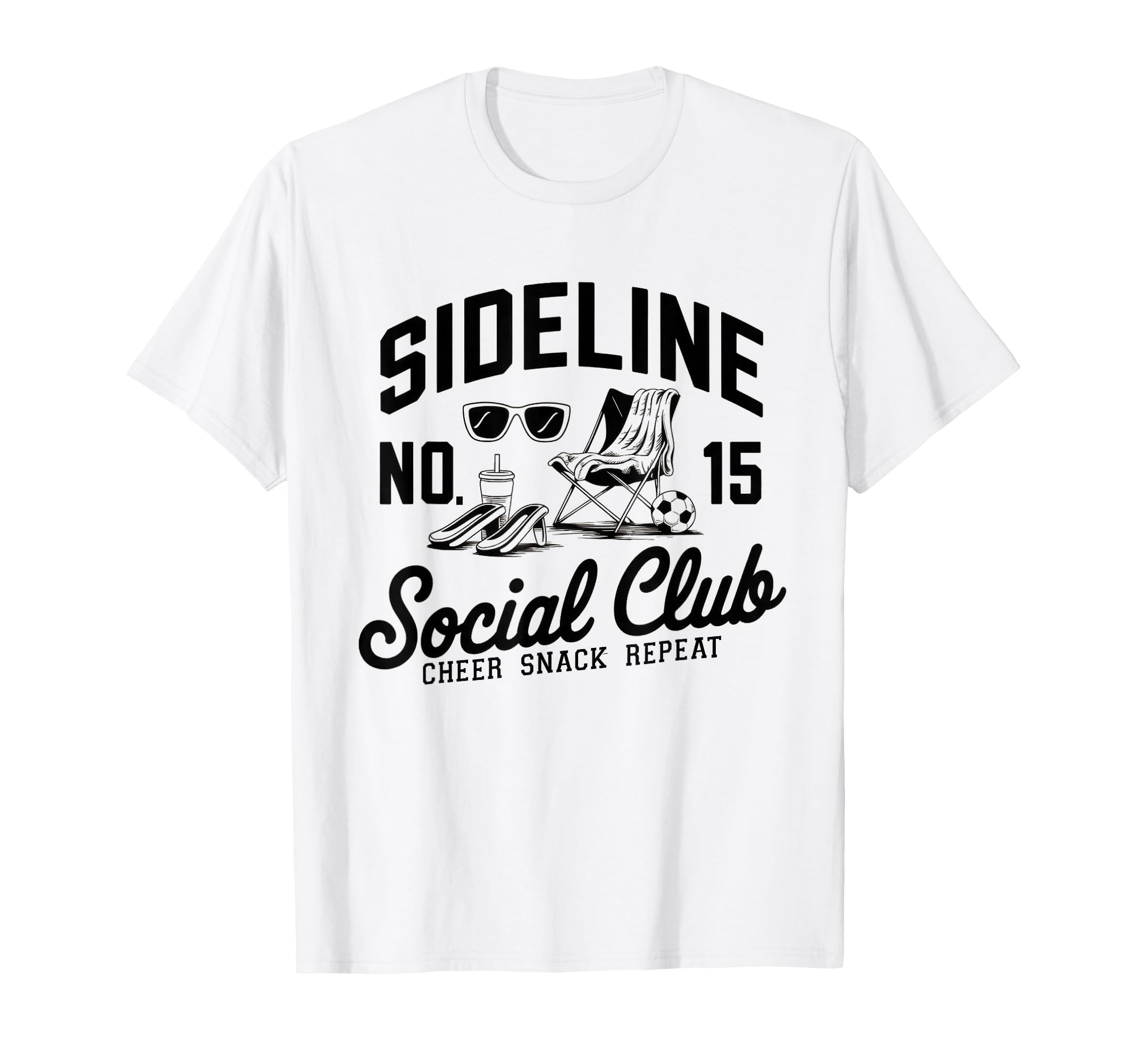 Sideline Social Club Soccer Mom Game Day T-Shirt - Graphic Print for Adults - T-Shirt, Sweatshirt, Hoodie