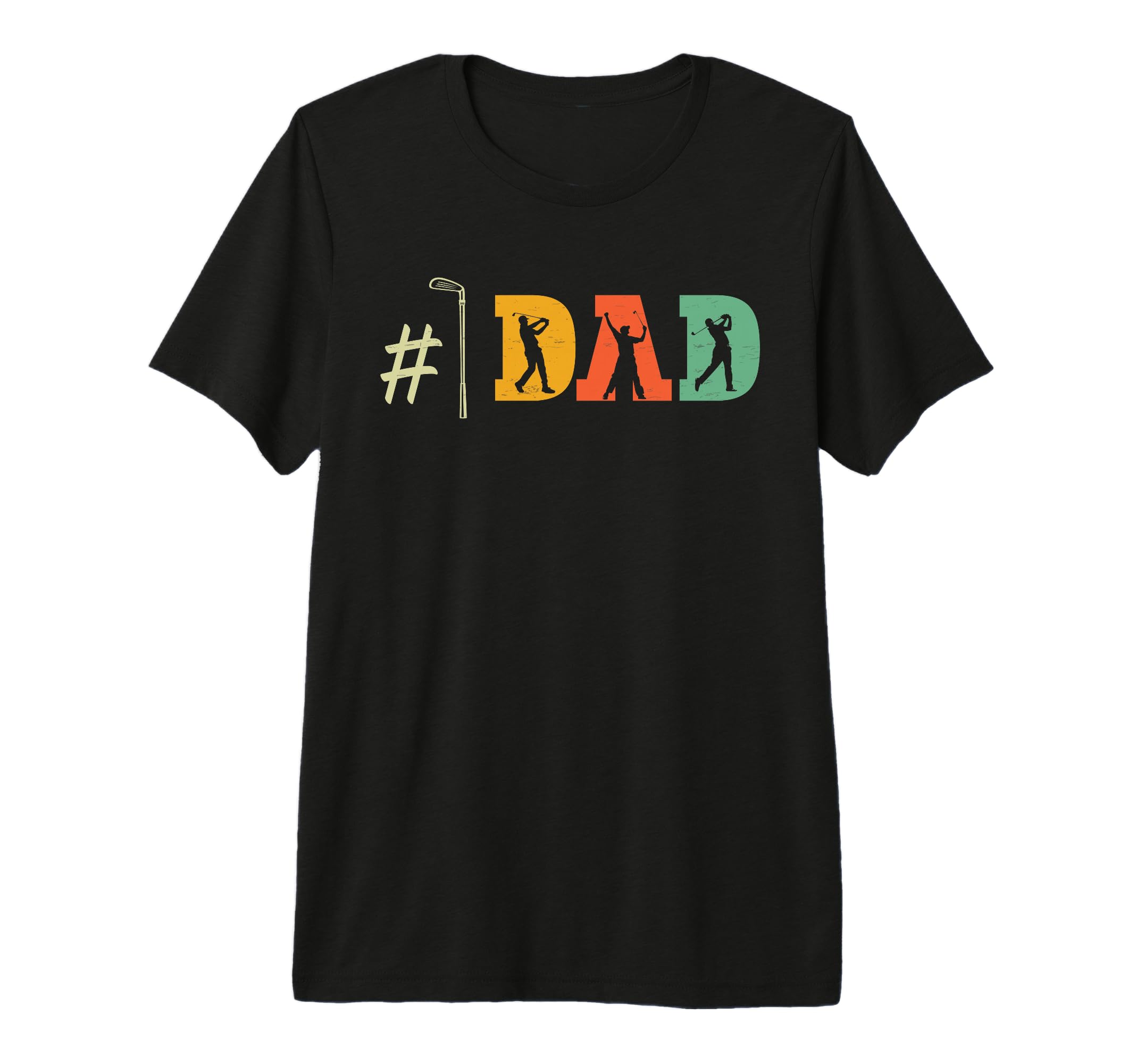 Number One Golf Dad Papa Fathers T-Shirt - Fun Novelty Design Men Women - T-Shirt, Sweatshirt, Hoodie