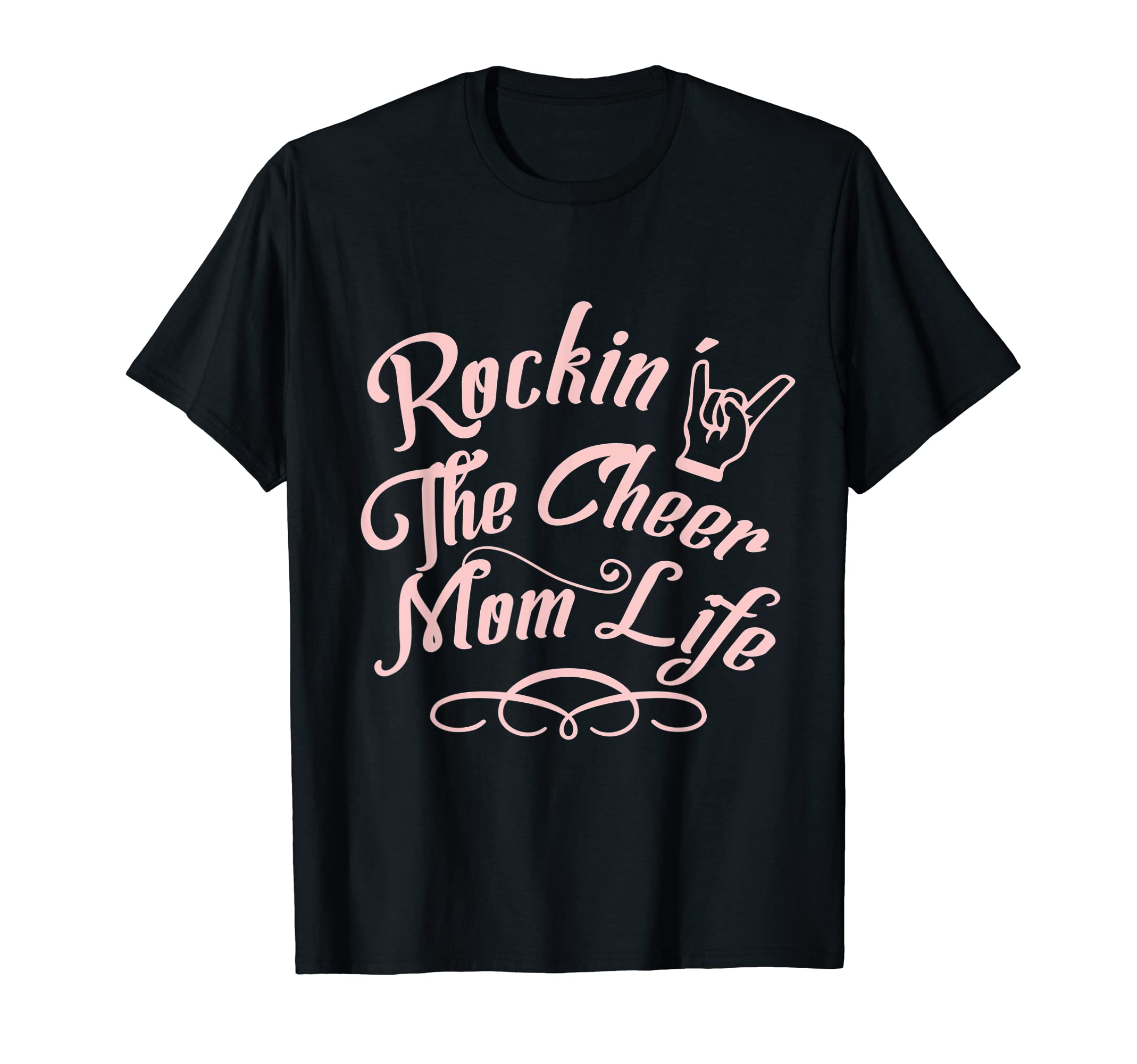 Mom Life Rockin Cheer Mom Life T-Shirt - Aesthetic Graphic Men Women - T-Shirt, Sweatshirt, Hoodie
