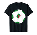 Algeria Soccer Ball Algerian Flag T-Shirt - Streetwear Style for Adults - T-Shirt, Sweatshirt, Hoodie