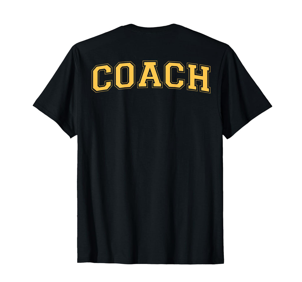 Coach Sports Trainer Yellow Back T-Shirt - Unique Graphic for Adults - T-Shirt, Sweatshirt, Hoodie