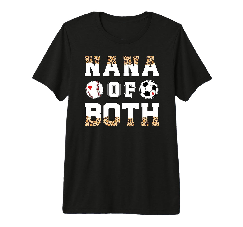Nana Both Leopard Baseball Soccer Nana T-Shirt - Novelty Apparel Men Women - T-Shirt, Sweatshirt, Hoodie