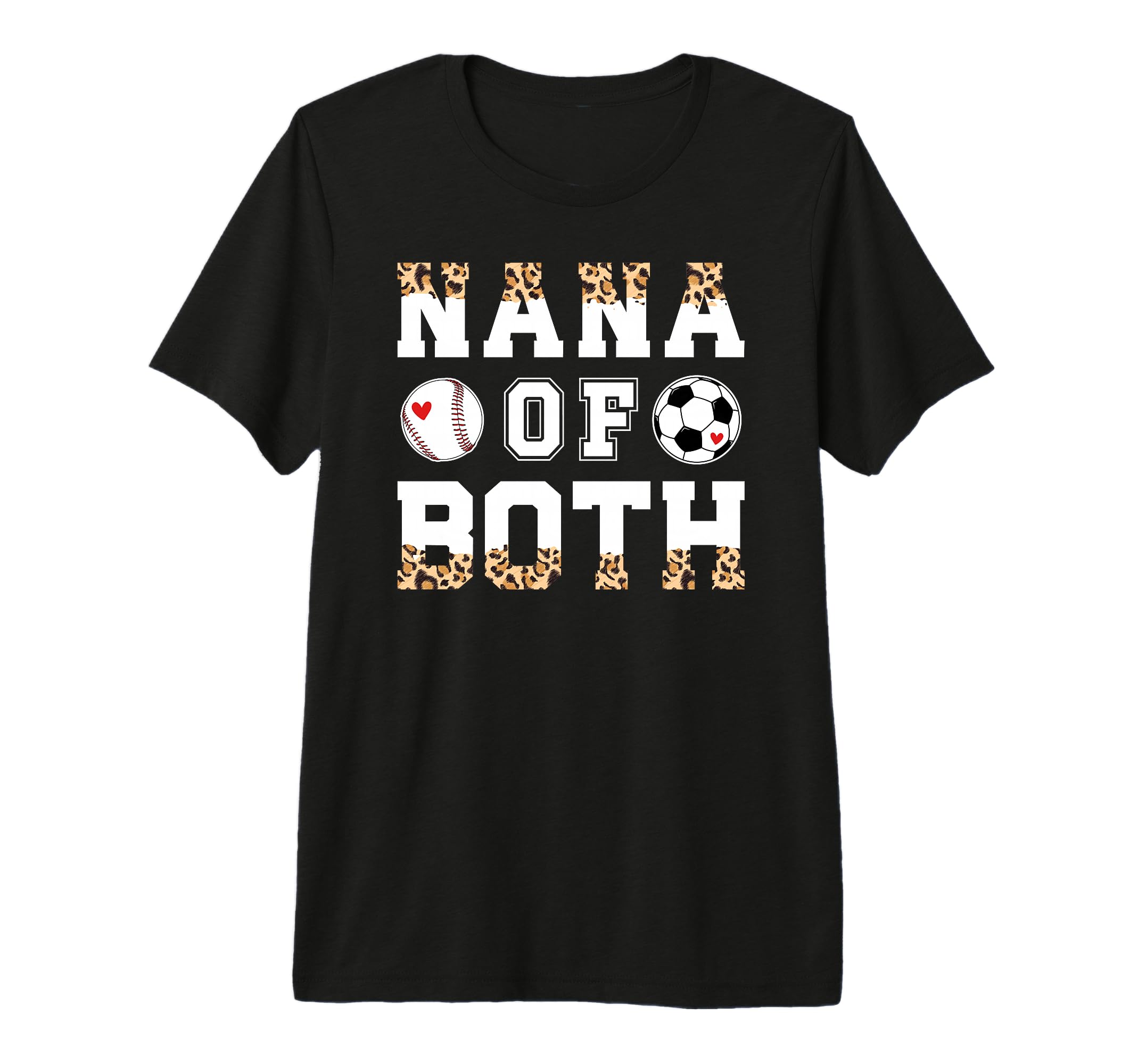 Nana Both Leopard Baseball Soccer Nana T-Shirt - Novelty Apparel Men Women - T-Shirt, Sweatshirt, Hoodie