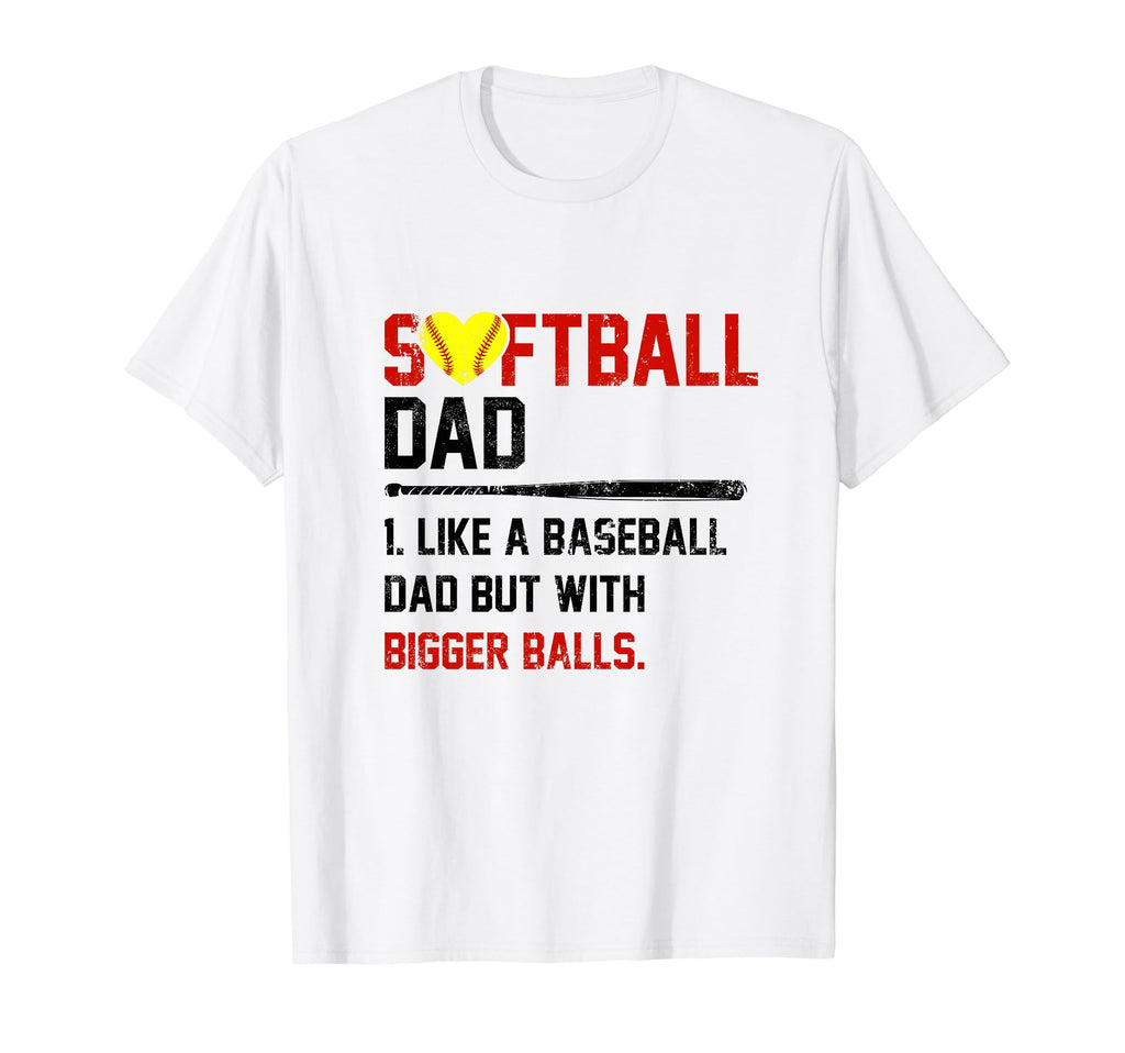 Softball Dad Softball Player Softball T-Shirt - Minimalist Print Men Women - T-Shirt, Sweatshirt, Hoodie