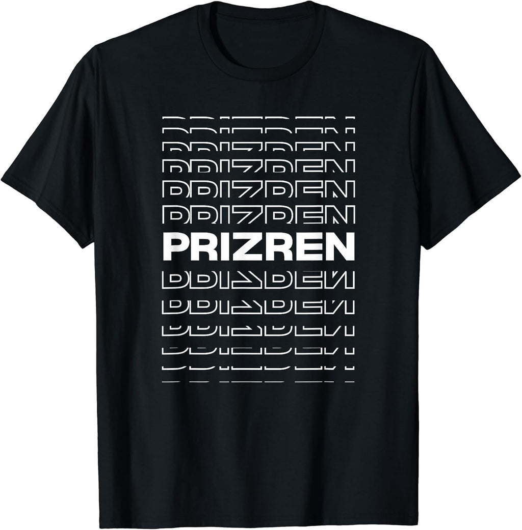 Minimalist City Kosovo Modern Prizren - Adult & Kids T-Shirts, Sweatshirts & Hoodies apparel design preview 1