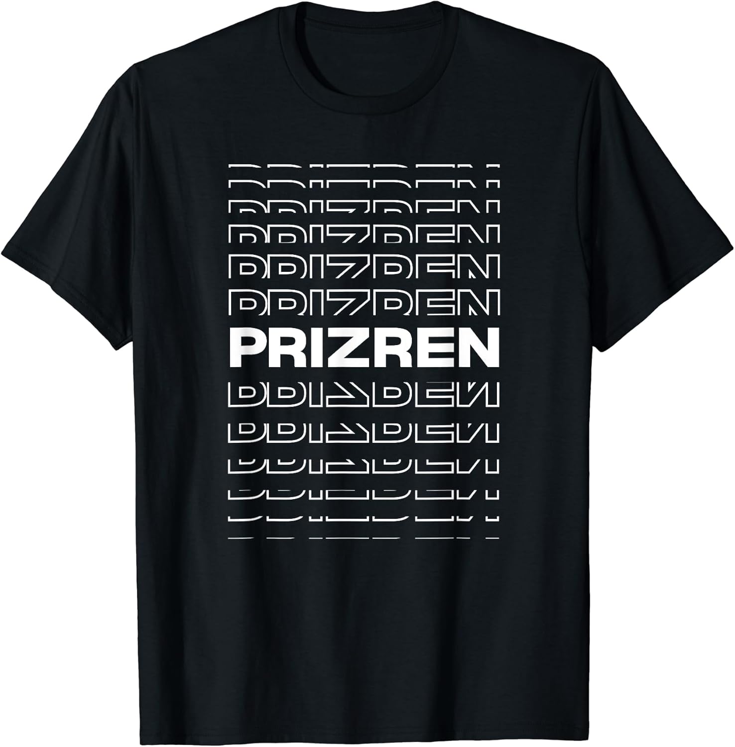 Minimalist City Kosovo Modern Prizren - Adult & Kids T-Shirts, Sweatshirts & Hoodies apparel design preview 1