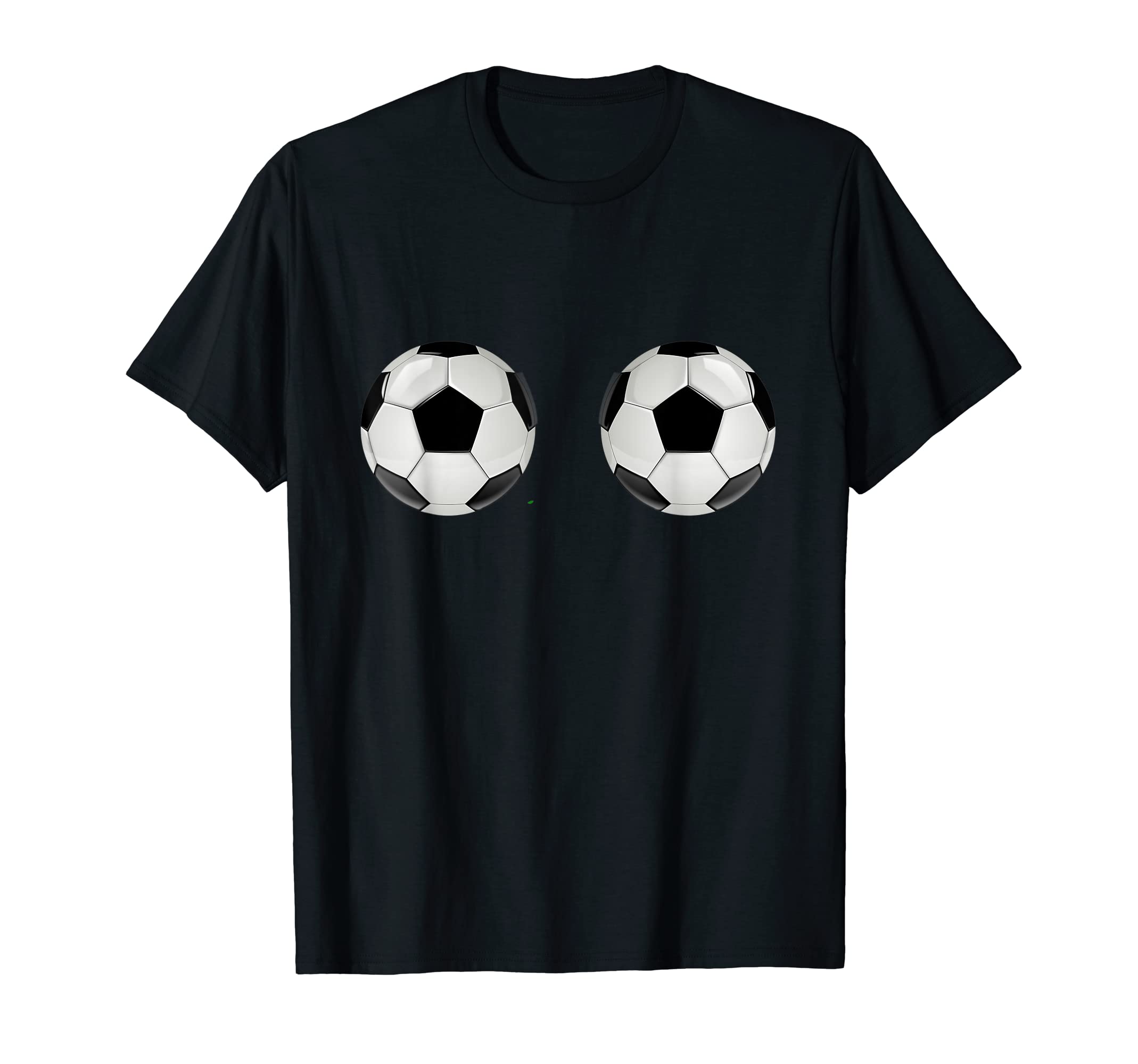 Two Balls Boobs Funny Bra Soccer T-Shirt - Casual Everyday Wear for Adults - T-Shirt, Sweatshirt, Hoodie