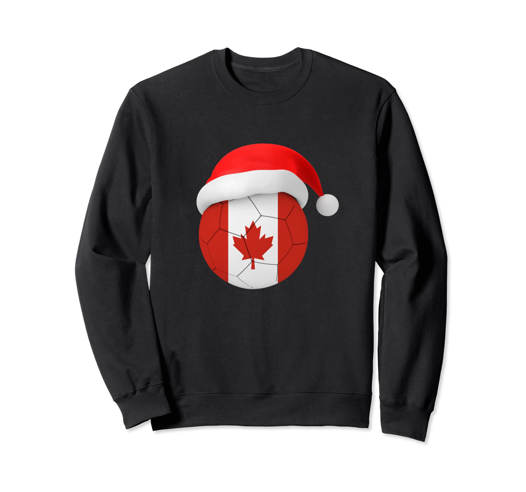 Canada Soccer Santa Hat Canadian Sweatshirt - Aesthetic Graphic Unisex - T-Shirt, Sweatshirt, Hoodie