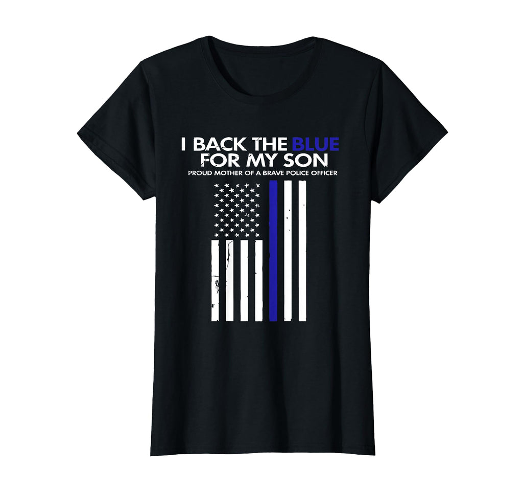 I Back Blue My Son Thin Blue Line T-Shirt - Custom Art Print Men Women - T-Shirt, Sweatshirt, Hoodie