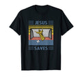 Fun Religious Jesus Saves Goal Soccer T-Shirt - Novelty Apparel Unisex - T-Shirt, Sweatshirt, Hoodie