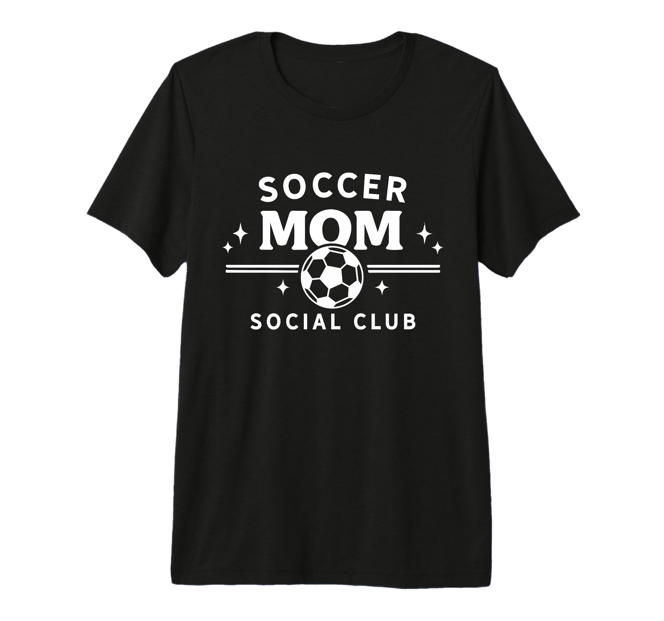 Soccer Mom Social Club Funny Sports T-Shirt - Minimalist Print for Adults - T-Shirt, Sweatshirt, Hoodie