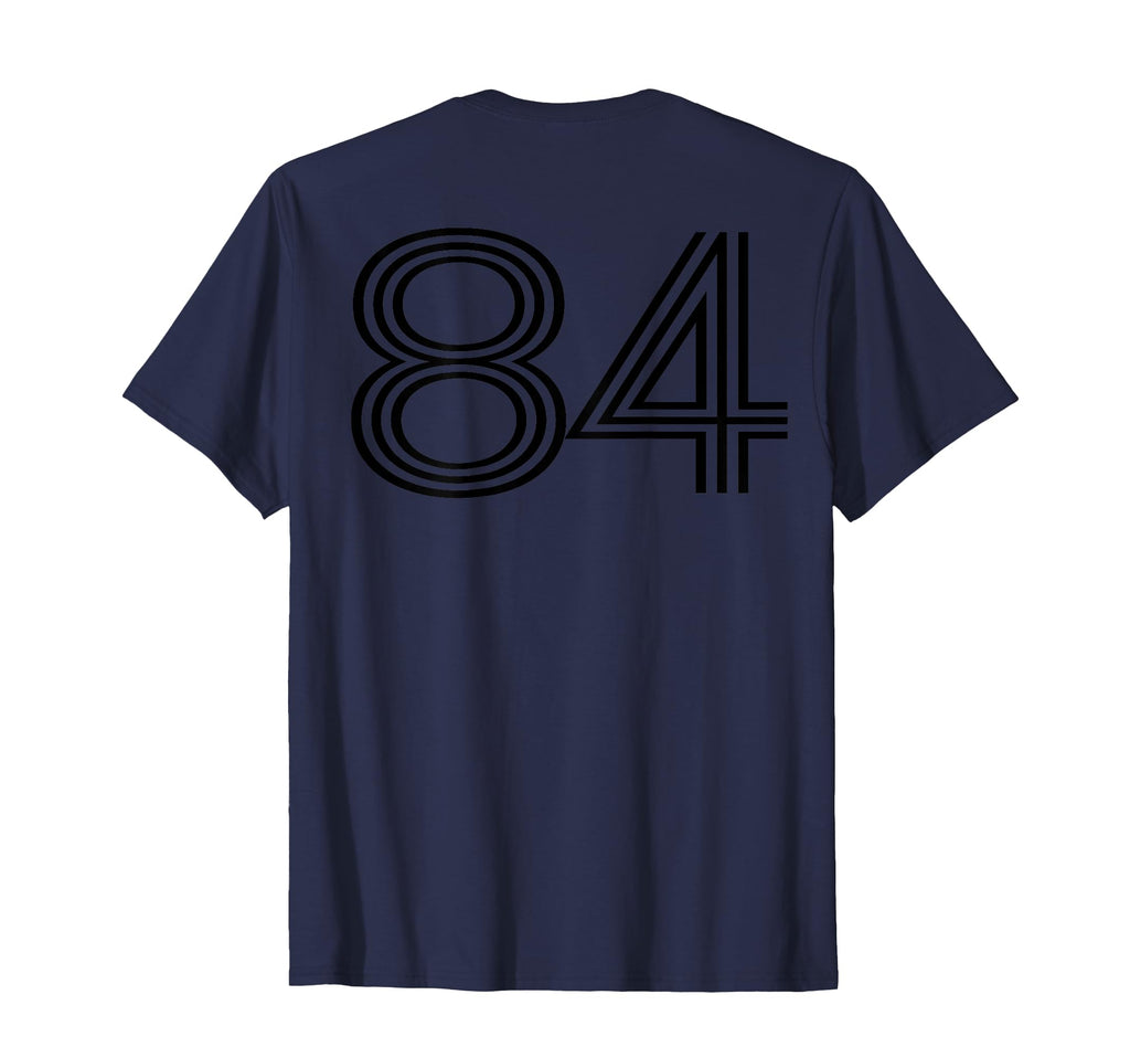 Number 84 Baseball Football Soccer T-Shirt - Minimalist Print for Adults - T-Shirt, Sweatshirt, Hoodie