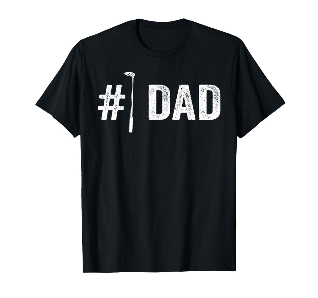 Mens Number One Golf Dad Fathers Day 1 T-Shirt - Trendy Graphic for Adults - T-Shirt, Sweatshirt, Hoodie