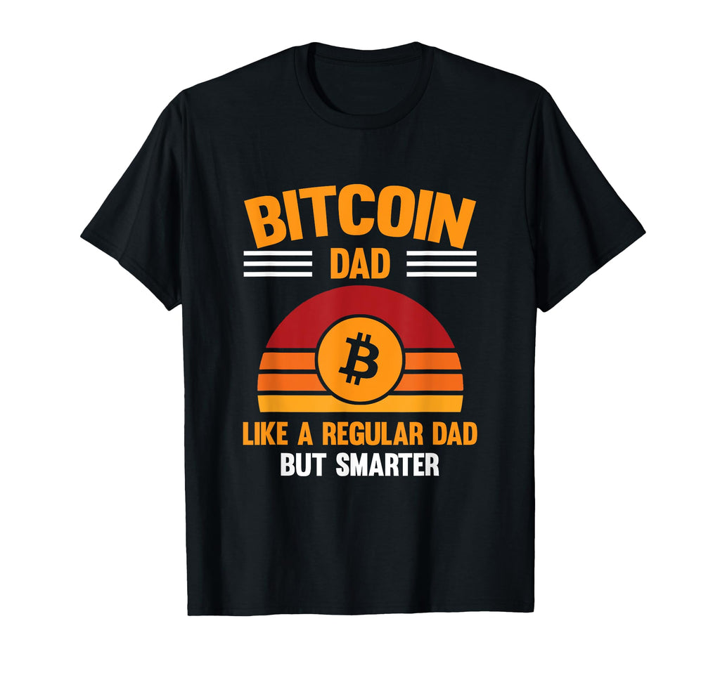 Sunset Crypto Bitcoin Dad Regular T-Shirt - Minimalist Print for Adults - T-Shirt, Sweatshirt, Hoodie
