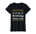 Sister Birthday Princess Matching T-Shirt - Minimalist Print for Adults - T-Shirt, Sweatshirt, Hoodie