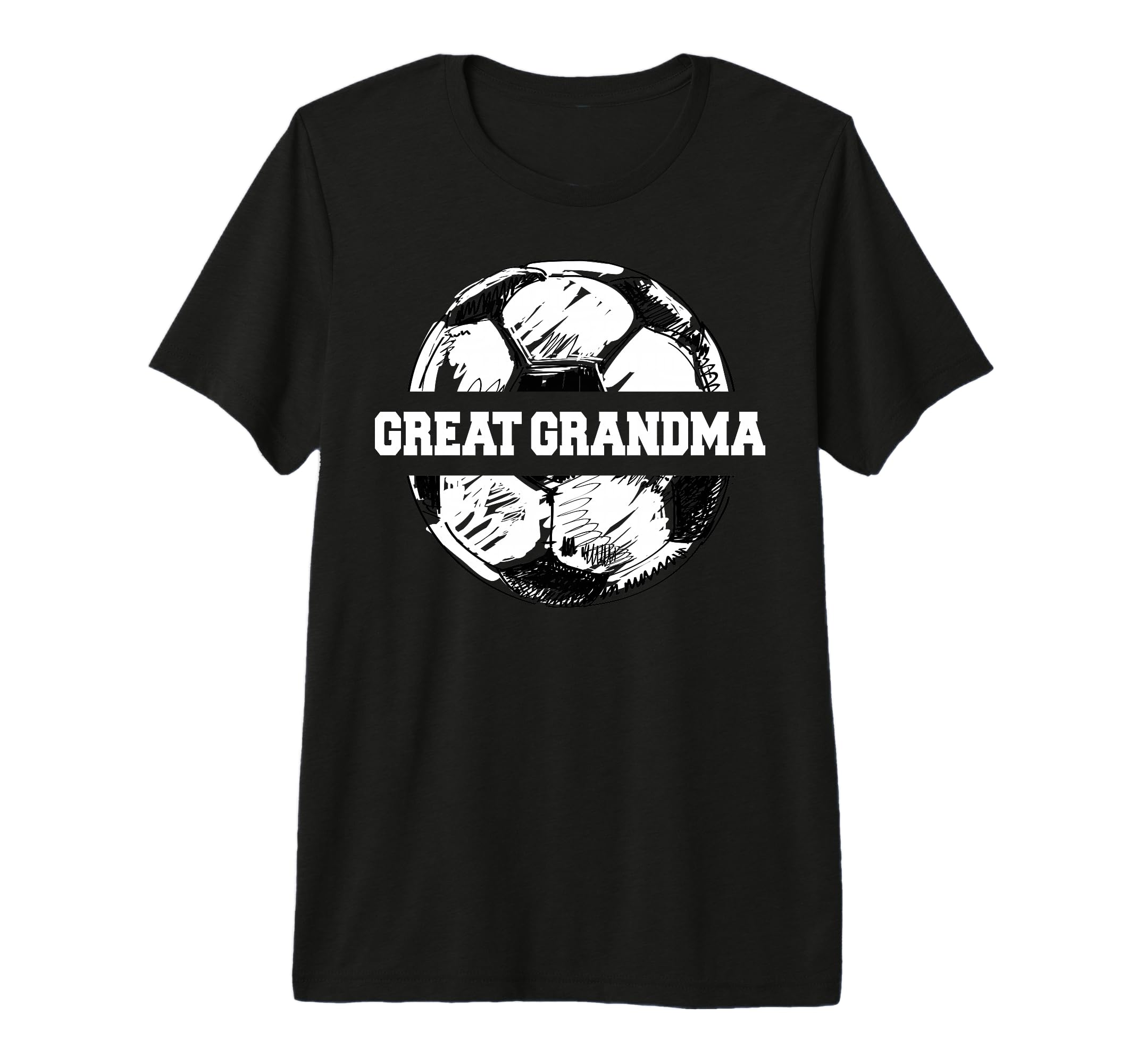 Soccer Great Grandma Soccer Ball T-Shirt - Casual Everyday Wear for Adults - T-Shirt, Sweatshirt, Hoodie