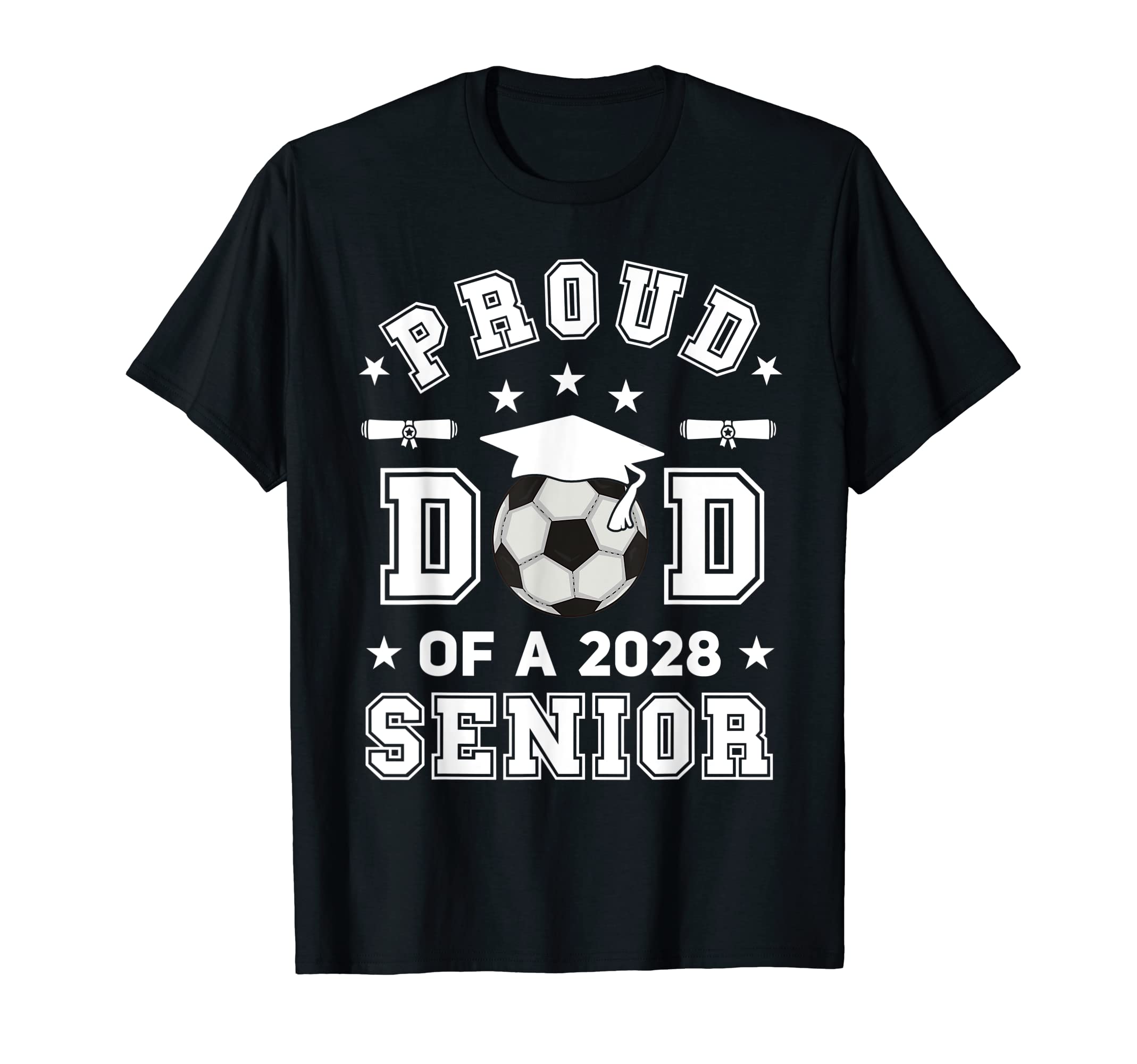 Mens Proud Dad 2028 Senior Highschool T-Shirt - Custom Art Print Unisex - T-Shirt, Sweatshirt, Hoodie