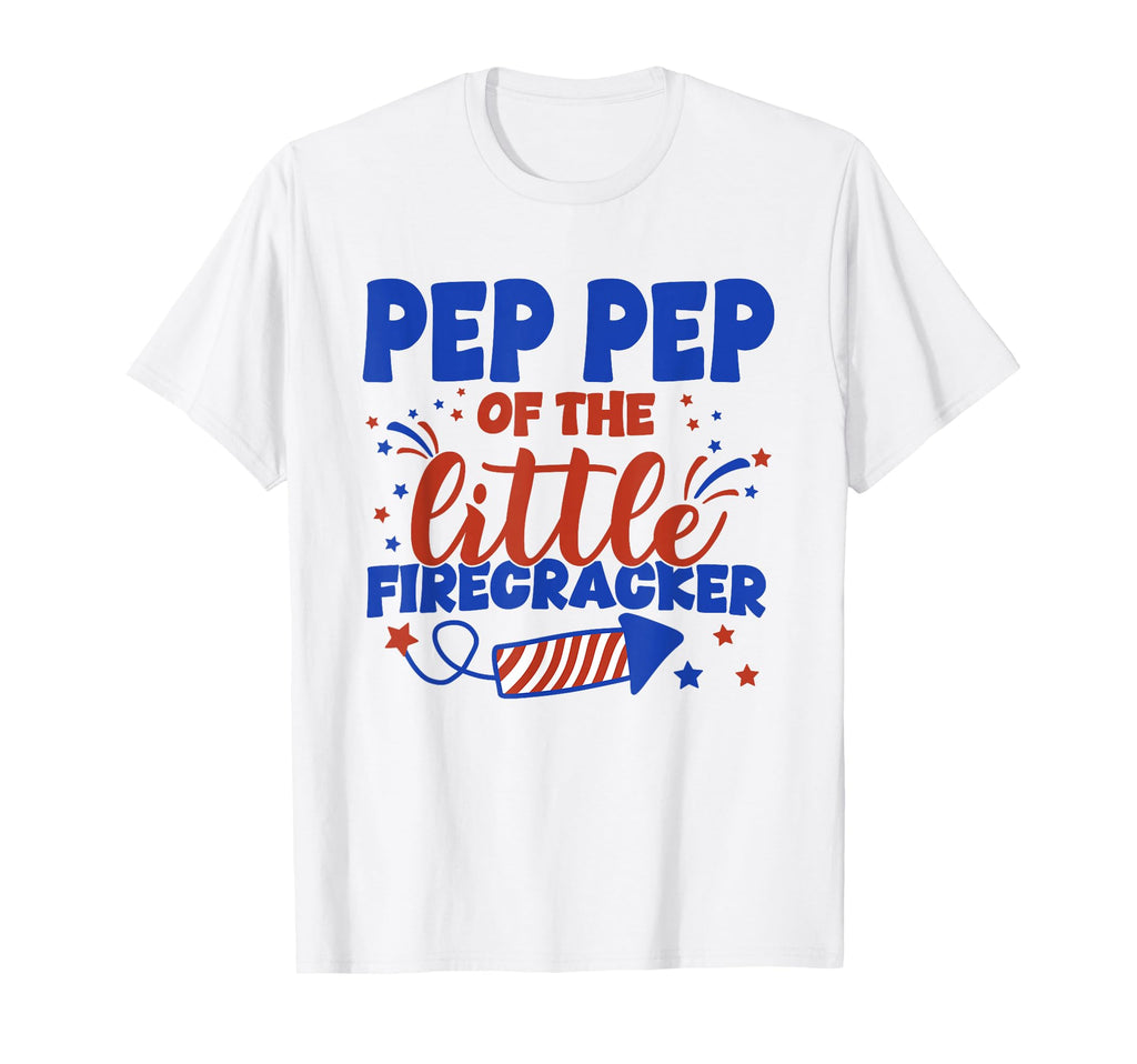 Pep Pep Little Firecracker Fourth T-Shirt - Custom Art Print for Adults - T-Shirt, Sweatshirt, Hoodie