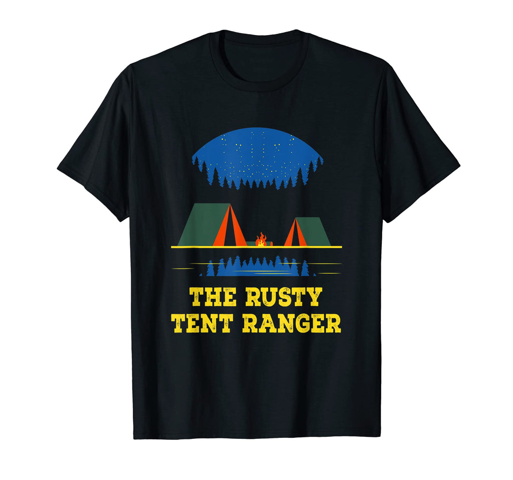 Tent Ranger Camping Friends Camper T-Shirt - Minimalist Print Men Women - T-Shirt, Sweatshirt, Hoodie
