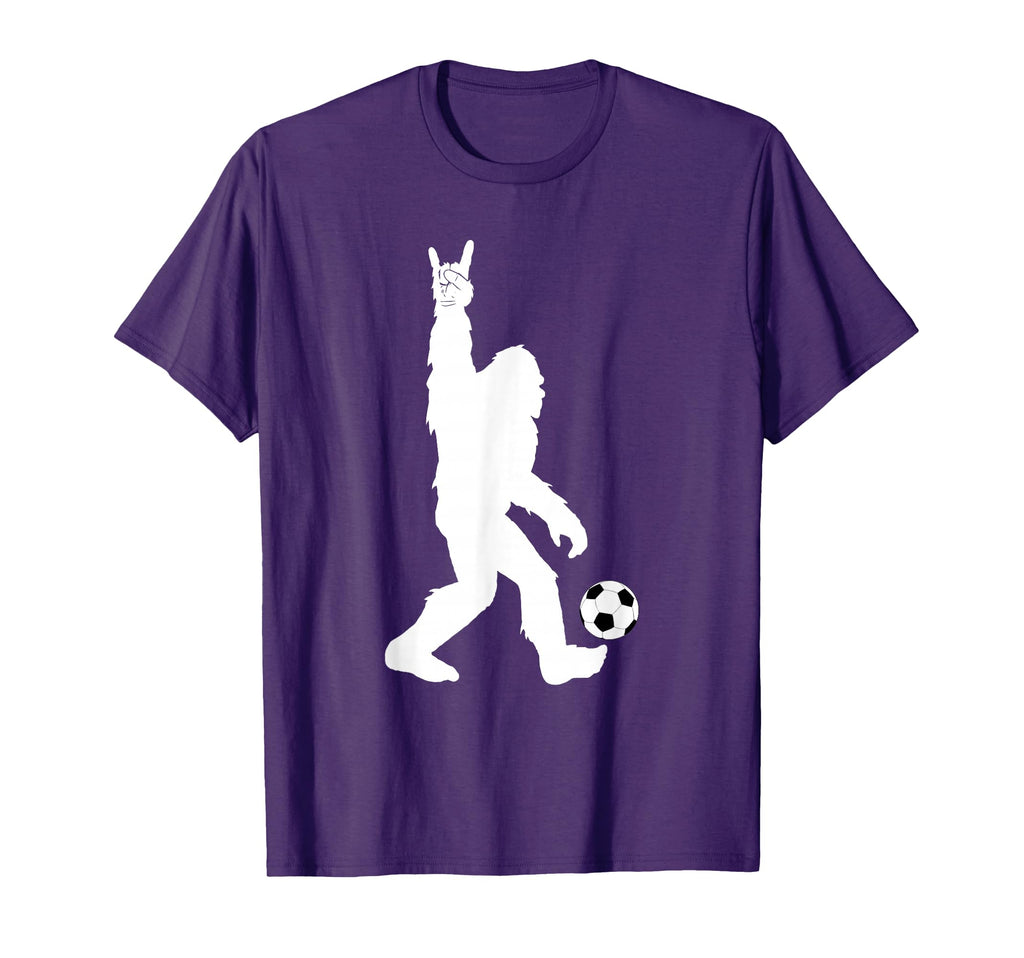 Funny Soccer Bigfoot Rock Sasquatch Soccer T-Shirt - Unique Graphic Unisex - T-Shirt, Sweatshirt, Hoodie