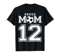 Number 12 Custom Proud Soccer Futbol T-Shirt - Trendy Graphic for Adults - T-Shirt, Sweatshirt, Hoodie
