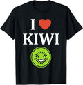 Humor Fruit minimalist simple cute i love kiwi - Adult & Kids T-Shirts, Sweatshirts & Hoodies apparel design preview 1