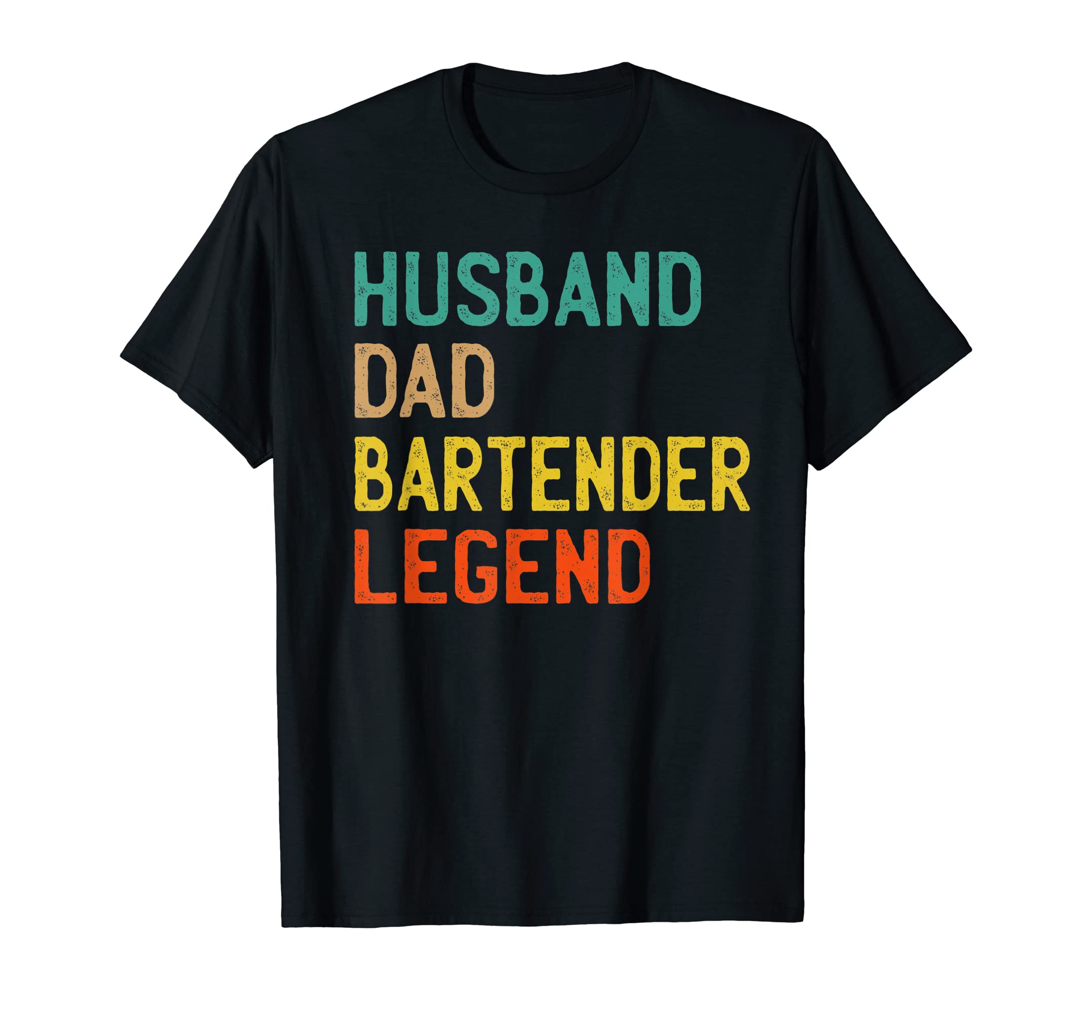 Mens Husband Dad Bartender Legend T-Shirt - Trendy Graphic Men Women - T-Shirt, Sweatshirt, Hoodie