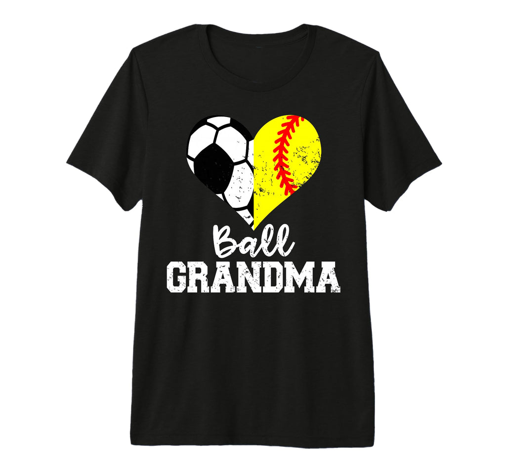 Ball Grandma Funny Soccer Softball T-Shirt - Custom Art Print Unisex - T-Shirt, Sweatshirt, Hoodie