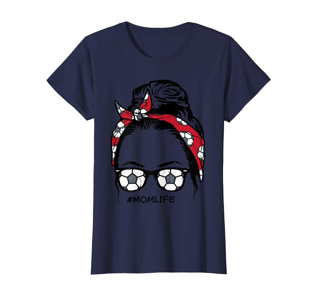 Soccer Bandana Sunglasses Mom Life T-Shirt - Minimalist Print for Adults - T-Shirt, Sweatshirt, Hoodie