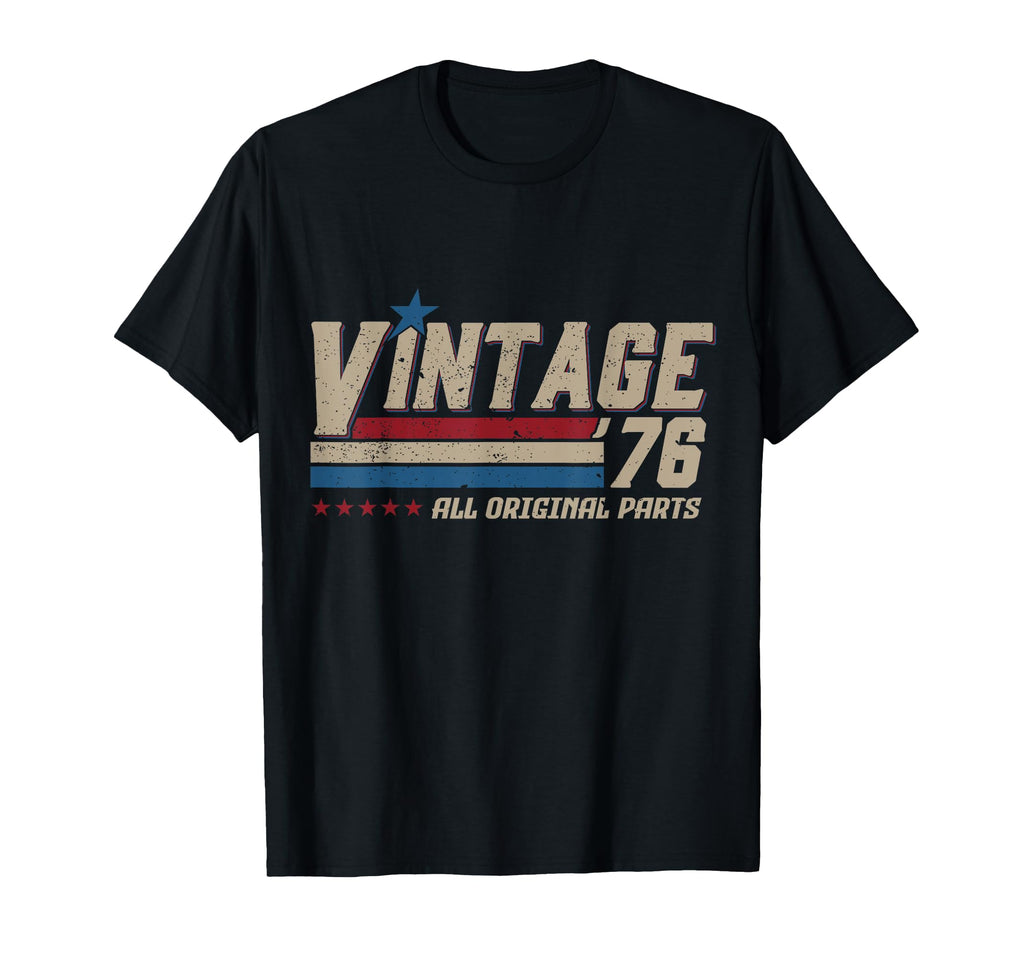 1976 All Original Parts Birthday T-Shirt - Custom Art Print Men Women - T-Shirt, Sweatshirt, Hoodie