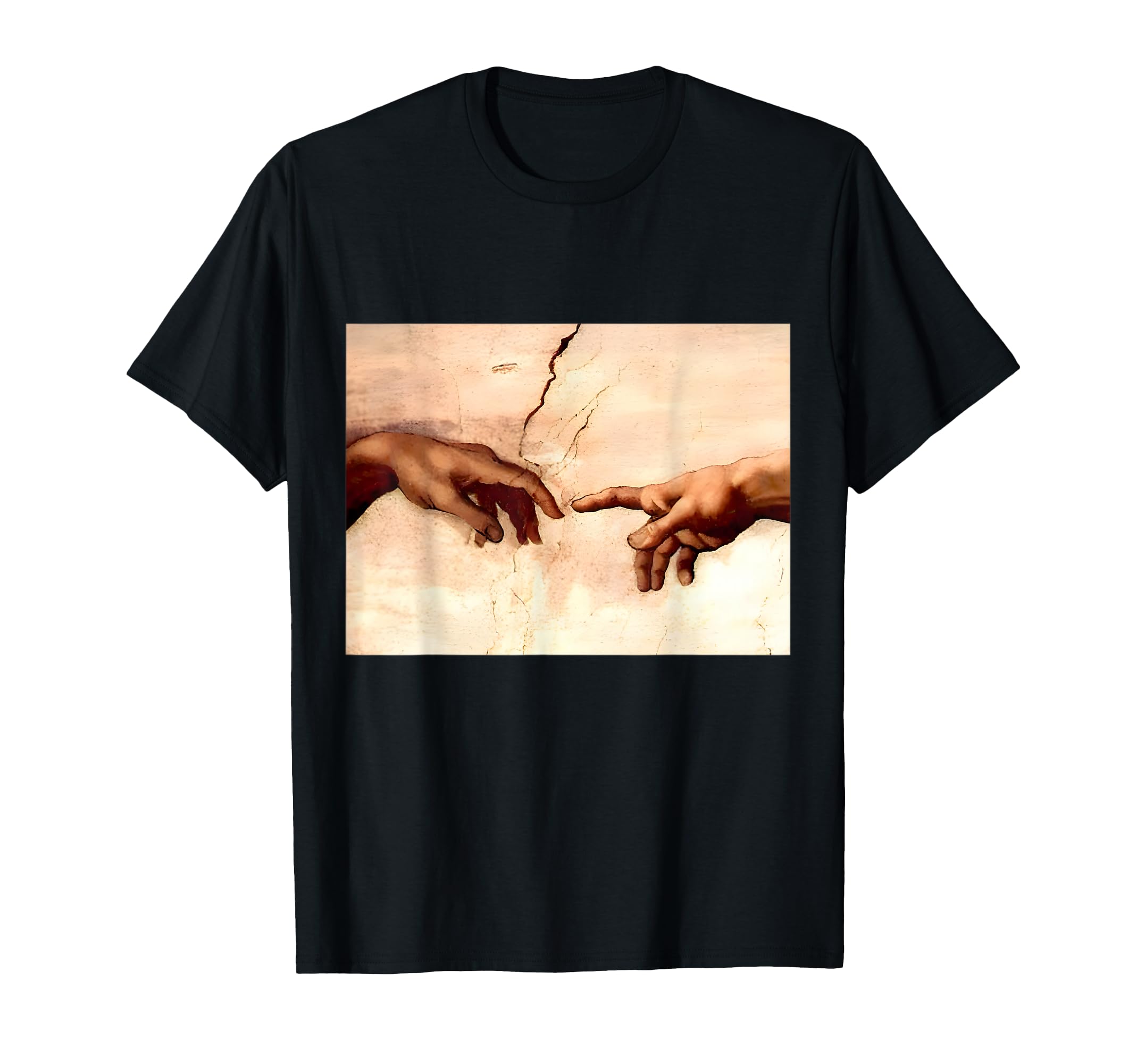 Creation Adam Michelangelo Artwork T-Shirt - Streetwear Style for Adults - T-Shirt, Sweatshirt, Hoodie