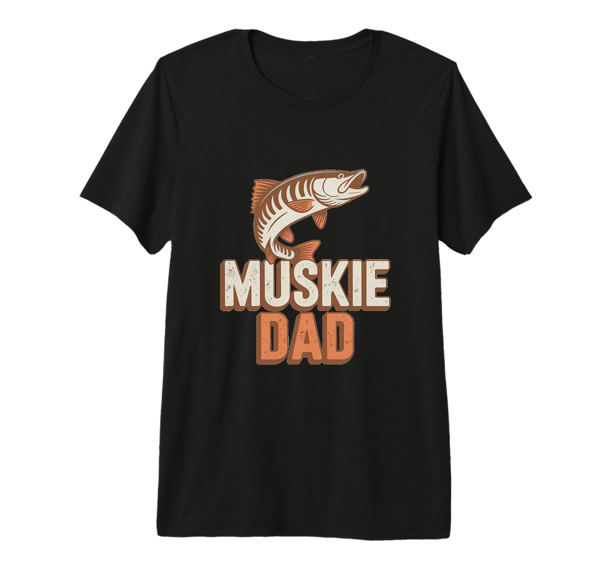 Muskie Dad Fishing Muskellunge Fisherman T-Shirt - Unique Graphic Unisex - T-Shirt, Sweatshirt, Hoodie