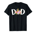 Dad Unicorn Floral Birthday T-Shirt - Casual Everyday Wear Men Women - T-Shirt, Sweatshirt, Hoodie