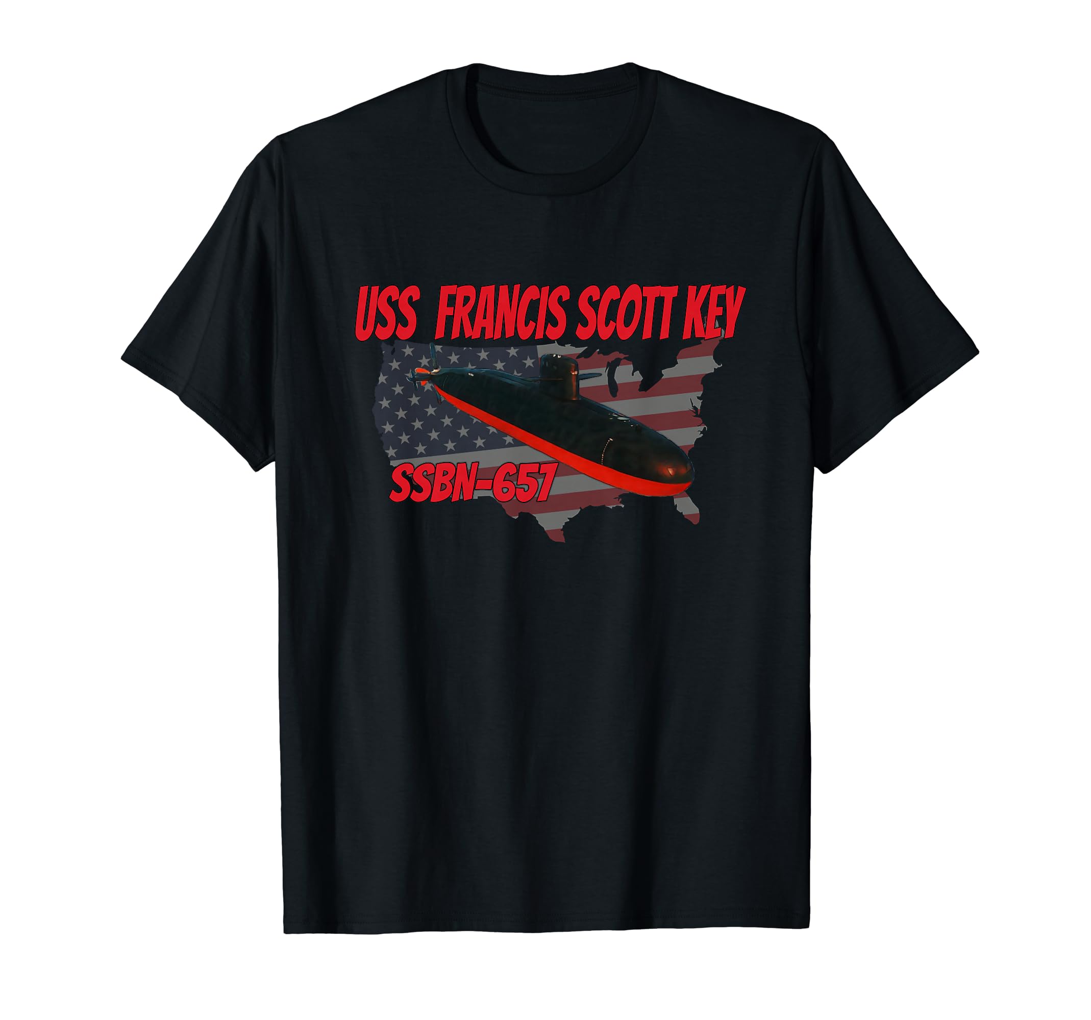 Uss Key Ssbn 657 Submarine Veterans T-Shirt - Streetwear Style Men Women - T-Shirt, Sweatshirt, Hoodie