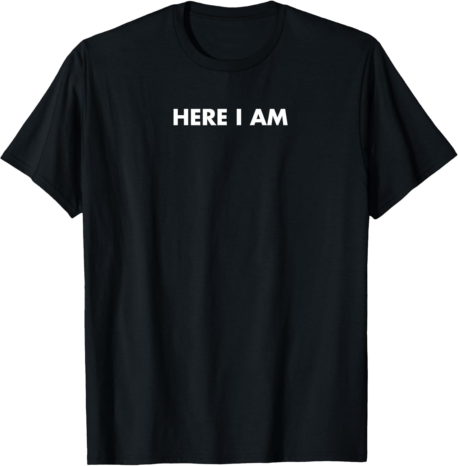 Retro Here I Am Minimalist Design Men Women Quote - Adult & Kids T-Shirts, Sweatshirts & Hoodies apparel design preview 1