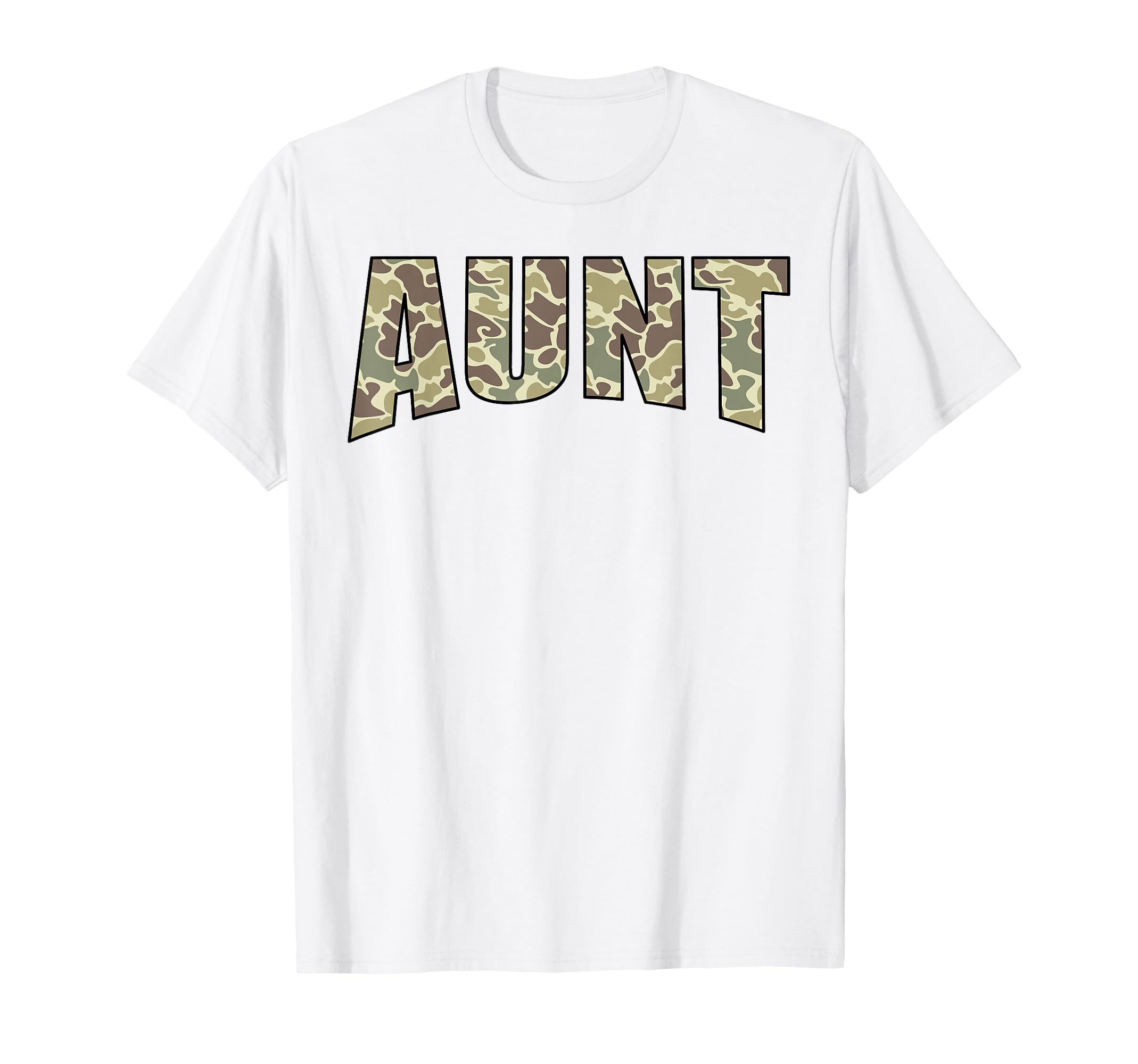 Aunt Camo Us Flag Old Camouflage T-Shirt - Trendy Graphic for Adults - T-Shirt, Sweatshirt, Hoodie