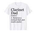 Clarinet Dad Definition Funny Sarcastic T-Shirt - Custom Art Print Unisex - T-Shirt, Sweatshirt, Hoodie