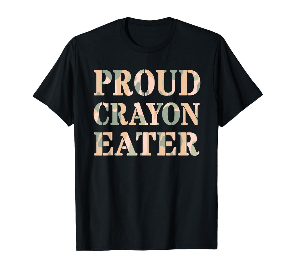 Funny Proud Crayon Eater Corps T-Shirt - Minimalist Print for Adults - T-Shirt, Sweatshirt, Hoodie