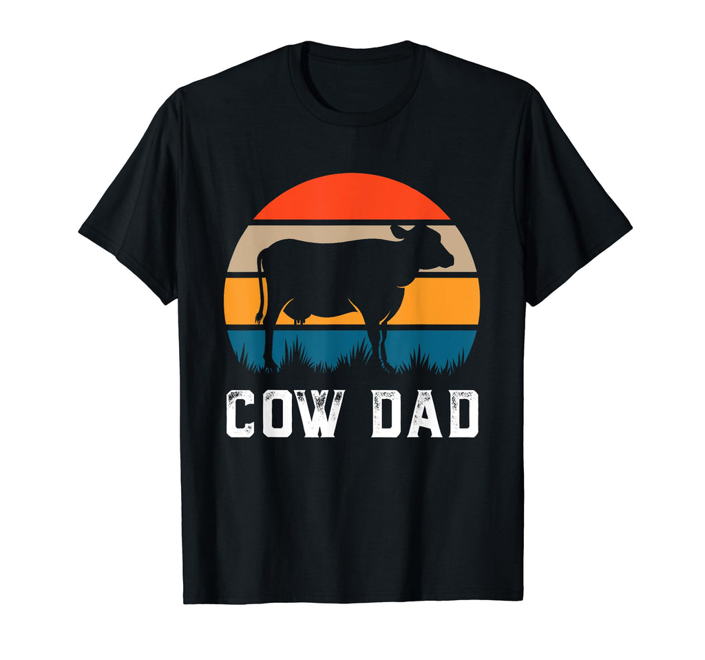 Cow Dad Funny Cattle Gift Dairy T-Shirt - Novelty Apparel for Adults - T-Shirt, Sweatshirt, Hoodie